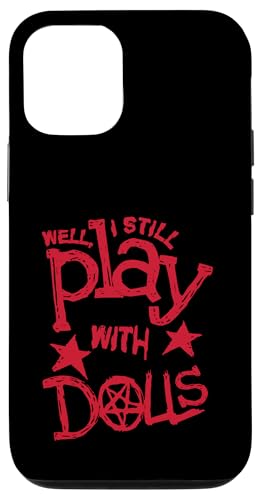 �uWell I Still Play With Dolls�v �S�V�b�N �_�[�N �l�` �V�� �u���b�N ���[���A �X�}�z�P�[�X iPhone 12/12 Pro �p