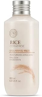 The Face Shop Rice Ceramide Moisturizing Emulsion | Gentle Emulsion for Skin Brightening Protective Barrier | Facial Hydrating Lotion | Deep Nourish for Soft & Supple Skin, 5.0 Fl Oz
