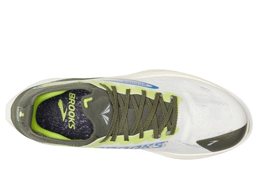 Image of Brooks Men's Hyperion Max 3 Blanc /Acid Lime /Blue 9 Medium