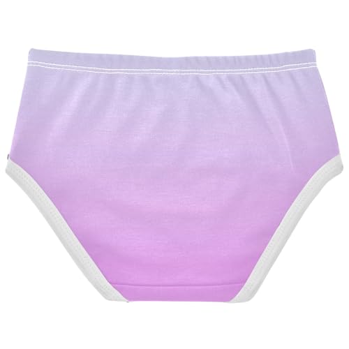 Joisal Elegant Blue Lavender Magenta Gradient Panties for Girl Girls Underwear Toddlers Cotton Print Kids Briefs Undies 2t2