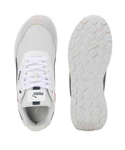 Image of Puma Unisex RuntamedSoccer Boots, Feather Gray Dark Night Puma White, 10 US