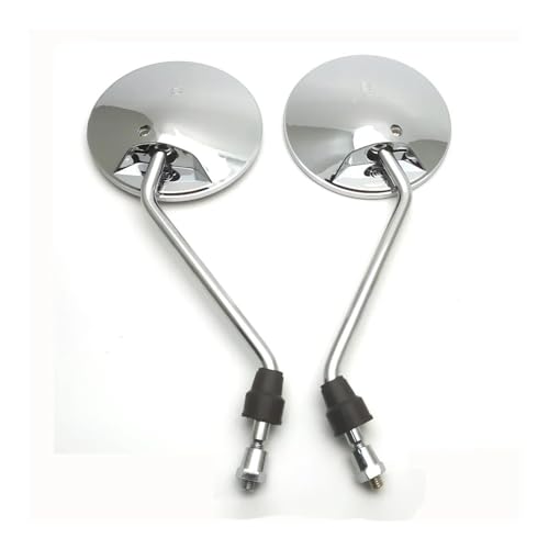 Espejos para motocicleta y scooter universales con rosca de 8mm en diseño ovalado y redondo 4