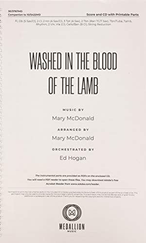 Washed in the Blood of the Lamb - Orchestral Score and CD with Printable Parts