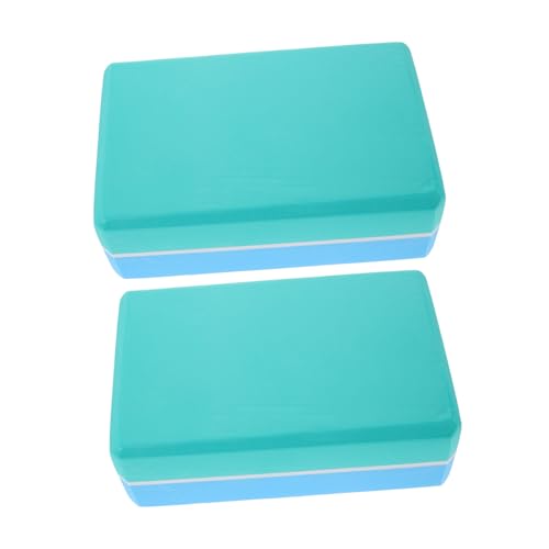 MOTHNUR 2 Piezas Bloques de Yoga de Alta Densidad Antideslizantes Bloques de Espuma Soporte para Estiramiento y Entrenamiento Fitness Mujeres Hombres