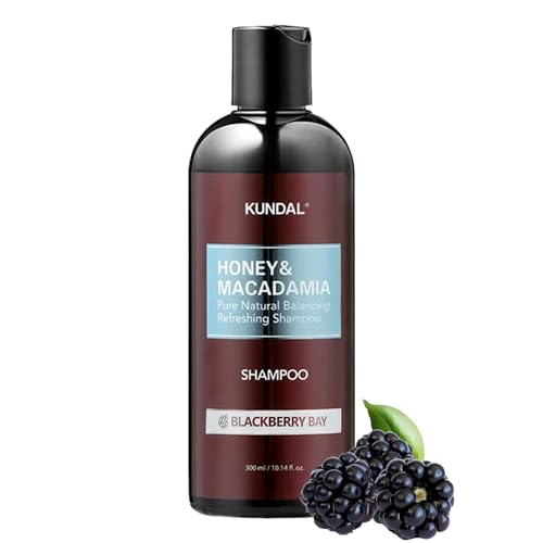 KUNDAL Natural Hair Shampoo [Blackberry Bay] Damage Hair Repair Strengthen, Nourish dry, with Honey, Argan Oil, Macadamia Oil, Free Paraben & Sulfate 10.14 Fl Oz (300ml)
