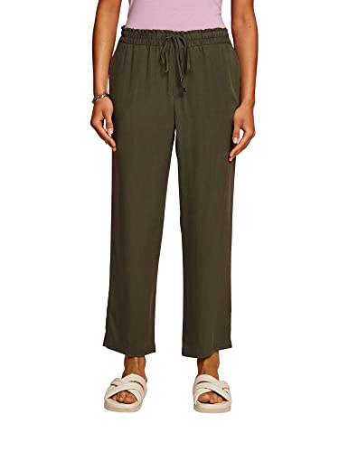 ESPRIT Damen 053CC1B313 Hose, 355/DARK Khaki, 36