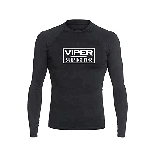 Long-Sleeve Rashguard with Viper Surfing Fins Logo