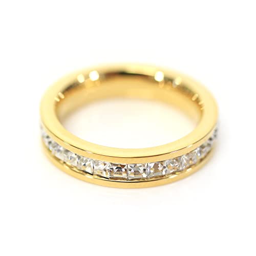 ninon 指輪 レディース ステンレス つけっぱなし おしゃれ 華奢 リング 大きいサイズ エタニティ 大ぶり シンプル 金属アレルギー対応 エタニティ ジルコン 大きいサイズ 小さいサイズ ゴールド 20号