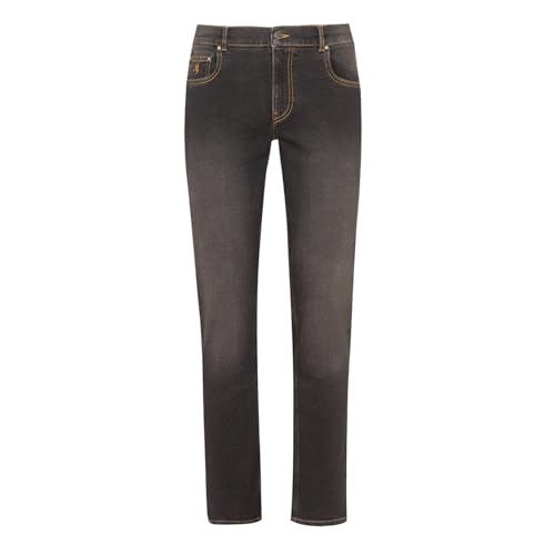 Jean Positano denim stretch gris foncé Bottega Del Sarto, pantalon regular confortable homme