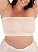 SHAPERMINT Convertible Strapless Bras for Women - Bandeau Bra, Strapless Top, Bandeau Top, Wireless Bra - Strapless Shapewear from Small to Plus Size Beige