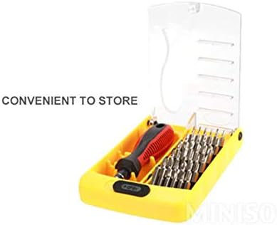 Miniatura 6 de MISQO Juego de destornilladores de precisión magnética 37 en 1 con estuche de plástico para computadora portátil, iPhone, iPad, teléfono celular,