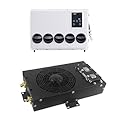 AClengda 12V DC air conditioner bottom hidden RV AC unit, silent 12V air conditioner 9500btu suitable for RV, campers, trucks, trailers, vans, agricultural vehicles, engineering vehicles