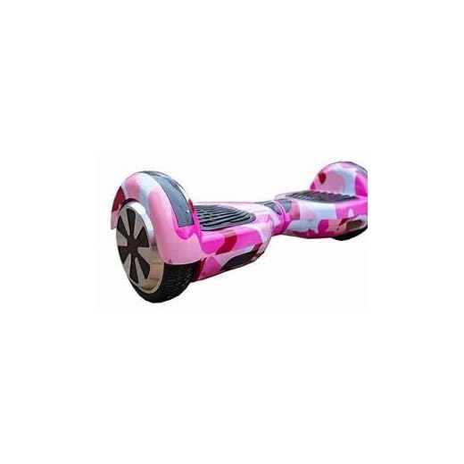 hoverboard 6.5'' com leds, bluetooth, bolsa e carregador. (ROSA CAMUFLADO)