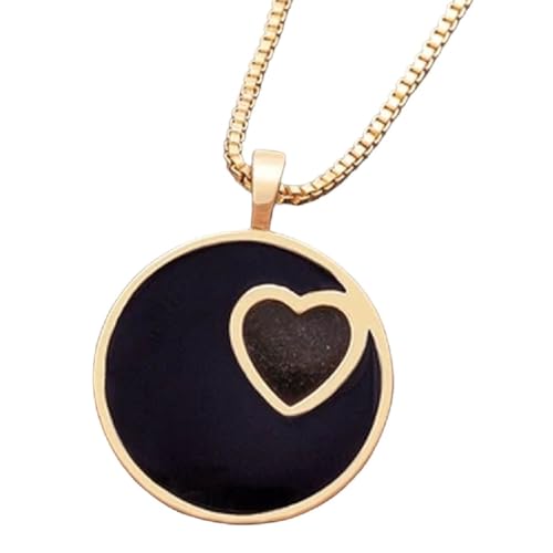 Collier coeur émail pendentif bonbon pour look bohème quotidien et soirées