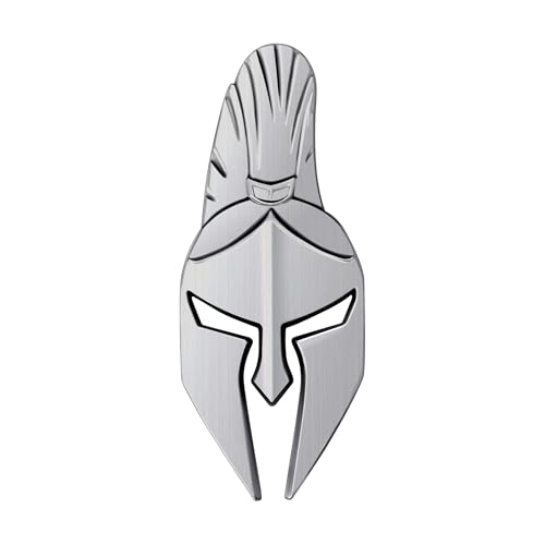 Emblema de metal Spartan duradero con potente adhesivo 3M trasero
