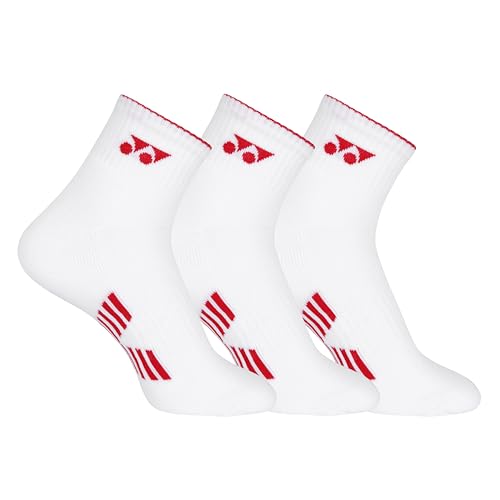 Image of YONEX Quarter Length Performance Sports Socks (Badminton, Running, Gym & Indoor Training), Pack of 3