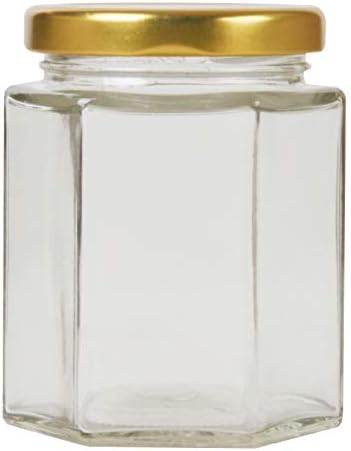 108 X 8oz Hexagonal Glass Jars - Welcome To 's Beekeeping Supplies - View #5