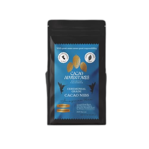 Cacao Adventures Raw Cacao Nibs Unsweetened, Made from Whole Cacao