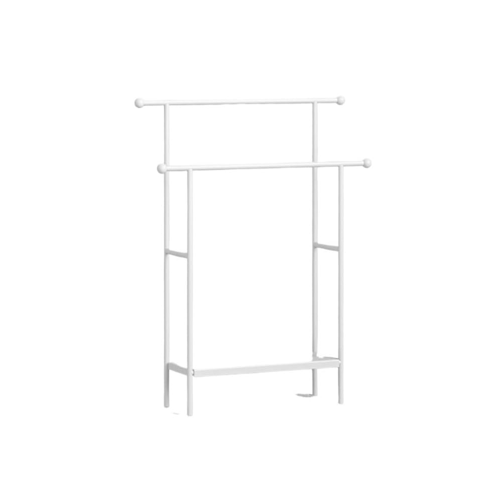 Toallero de pie for baño blanco ideal para organizar toallas junto a la bañera