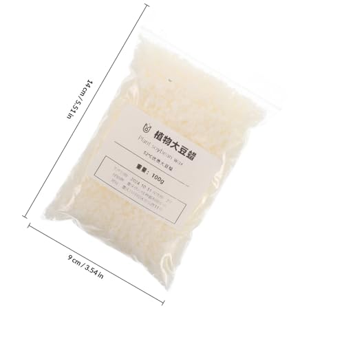 SWETRACE キャンドル作り用大豆ワックス 100g ホワイト 燃焼の天然大豆ワックス DIYキャンドル作りに最適 ホームやパーティー使える多用途素材 [2]
