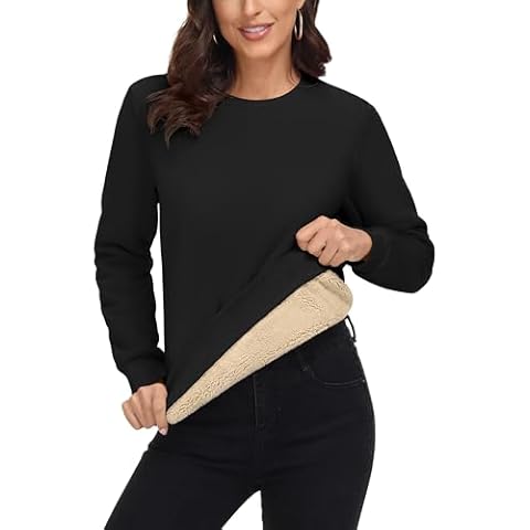 MAGCOMSEN Women's Sherpa Fleece Sweatshirt Cover