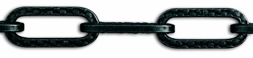 Chapuis, Catena lampadaria-decorazione, filo acciaio martellato nero, carico di lavoro indicativo 8 kg, diam. 2 mm, Mini bobina da 10 m, lampadario, filo attorcigliato per un aspetto decorativo,