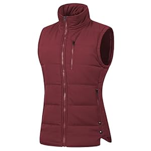 Chrisuno Women’s Winter Vests Outerwear Lightweight Quilted Puffer Utility Vest