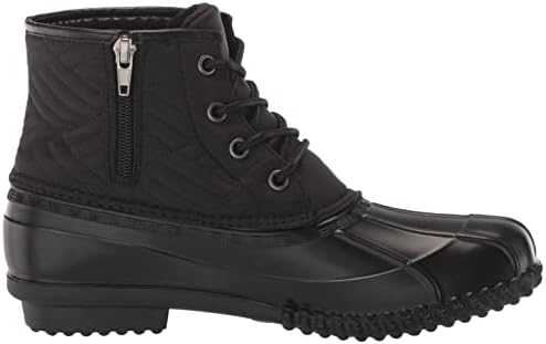 Avenue Womens Plus Size Mona Quilted Weather Fashion Boot, Black, 7 Wide US | Image 5