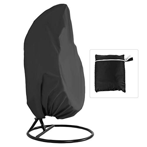 Fictory Funda para Columpio - Poliéster Negro Impermeable A Prueba de Polvo Exteriores jardín Funda Huevo Jardin Impermeable