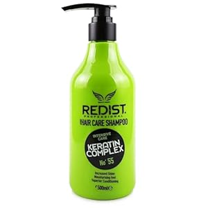 Redist Keratine Hair Care 500 ml Keratine Haarshampoo Intensieve reparatieshampoo Hydraterend, voorkomt broos, droog en beschadigd haar, intensieve verzorging tegen kroezen