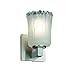 Justice Design Group GLA-8921-16-WTFR-MBLK Veneto Luce Collection Modular 1-Light Wall Sconce