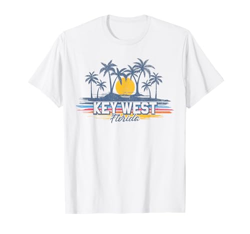 Vintage Key West Florida Beach Retro Sunset Keys 70s T-Shirt