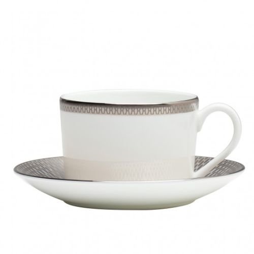 Waterford Aras Teacup Saucer Set Grey