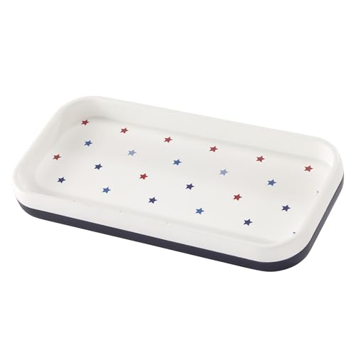 Avanti Linens – Vanity Accessory Set, Durable Resin with Star Pattern & Coordinating Border Detail, Decorative Lotion Pump, Vanity Tray, & Covered Jar (Stars) by Avanti Linens - Used condition - Image 4