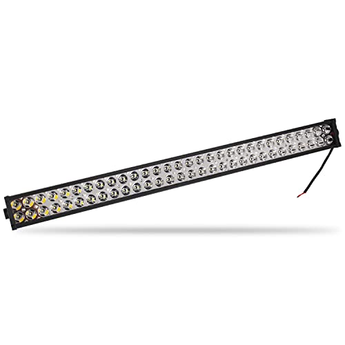 Farol Milha Barra 180w Branco Frio 60 LEDs 6000K A Prova D'água Neblina para Carro Jeep Troller Bar