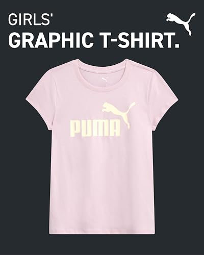 PUMA Girls T-Shirt - Core Logo T-Shirt for Girls - Basic Athletic Crewneck Short Sleeve Tee (7-16)2