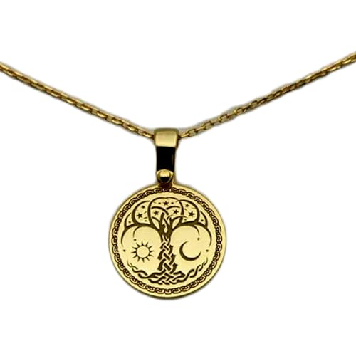 Collier soleil céleste en argent et pendentif lune minimaliste