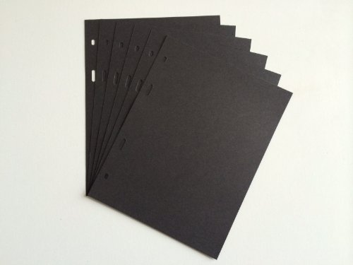 Preisvergleich Produktbild 10 Stück Papierzwischenlagen Zwischenlagen aus Papier Zwischenlage für SCHULZ Münzalbum SCHWARZ