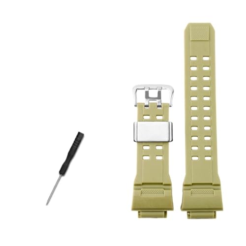 [ȓX] VR[SvXgbv 16 ~[gʃWCgԃIW΃x[WvohJVItBbg Fit For G-SHOCK 3410 GW-9400 GW9300(B Grass green-S)