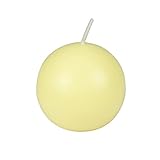 Zest Candle 6-Piece Ball Candles, 3-Inch, Ivory