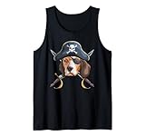 Pirate Halloween Beagle os croisés Débardeur