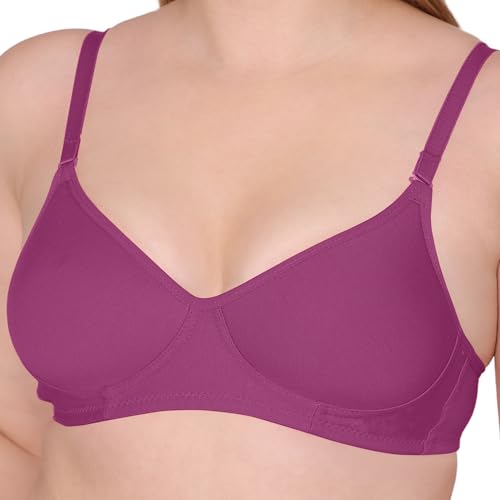 Image of Tweens - Medium Padded Cotton Rich Bra - Full Coverage, Seamless, Multiway Straps, Wirefree Everyday T-Shirt Bra (Pack of 2)