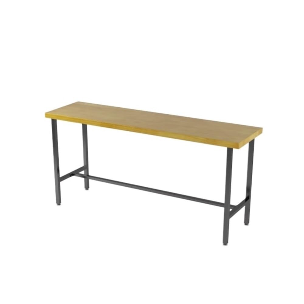 Table de Bar Table de Bar en Bois, Table Cuisine Longue et étroite avec Cadre métal Robuste(XL)