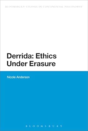 Derrida: Ethics Under Erasure book cover