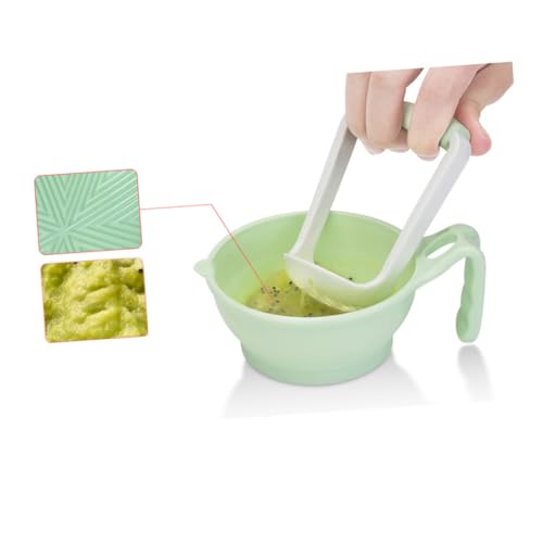 HOMSFOU 1Pc Tigela De Moagem De Alimentos Moedor De Suplemento Alimentar Multifuncional Bebê Aliment