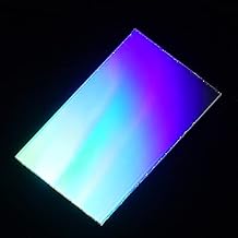 Double Axis Diffraction Grating Sheet Holographic 1000-2400 Lines Optical Instrument Crosshair orthogonal Measure Interference Color 1200 Lines 1mm, Diameter 40x25mm