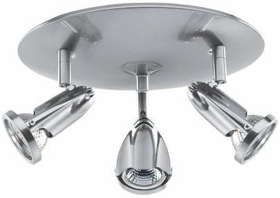 Cobra - 3-Light Cluster Spotlight - Brushed Steel Finish