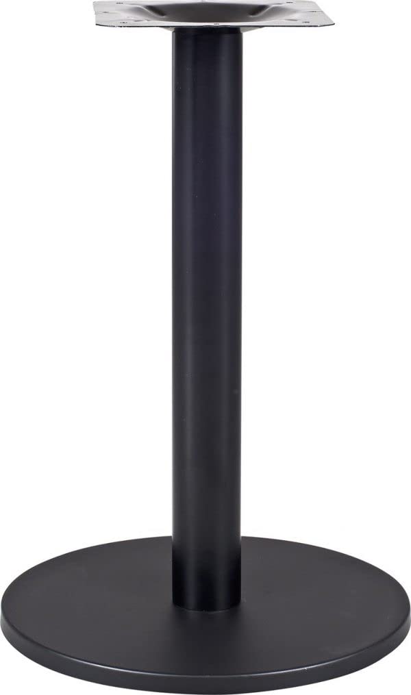 IBERA Base de Mesa Boheme: 2 Patas de Mesa con Pie Central Redondo, Altura 72 cm, Base de 45 cm de Diámetro, Color Negro