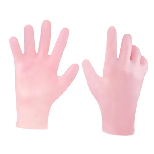 Ipetboom 1 Par Guante Protector De Belleza Cálido Guantes Guante De Piel Seca y Áspera Sebs Rosa