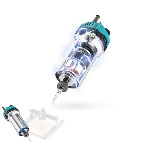 Twotrees 800W CNC Frässpindel, 30.000 Max. U/min mit Level 6 Geschwindigkeitsregelung, 65mm Handfräser, für CNC Fräsmaschine TTC450, TTC450 pro